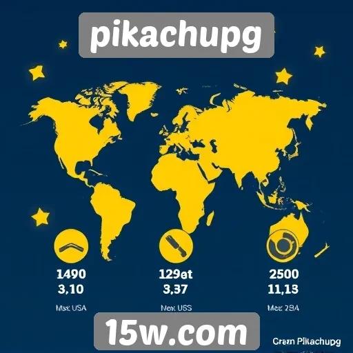 Estatísticas de acesso e popularidade do Pikachupg